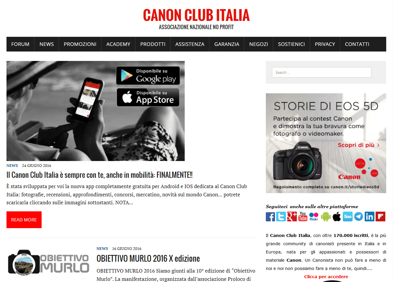 canon club italia